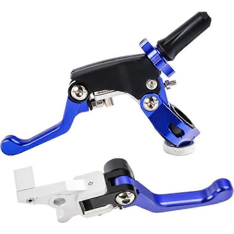 Maneta de embrague plegable ASV para motocicleta todoterreno, maneta de freno de mano para modificación de motocicletas CQR CRF YZF, color azul. (1/5)