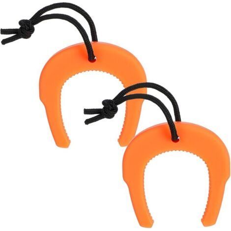 2 Pack Emergency Door Stopper with Nylon Cord for First Responders, Safety Handle Stopper (Orange)