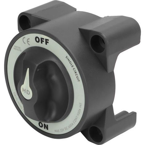 Interrupteur de coupure de batterie 600A, sectionneur unipolaire ON/OFF étanche IP66, 3 plots, pour camping-car et bateau (1/5)