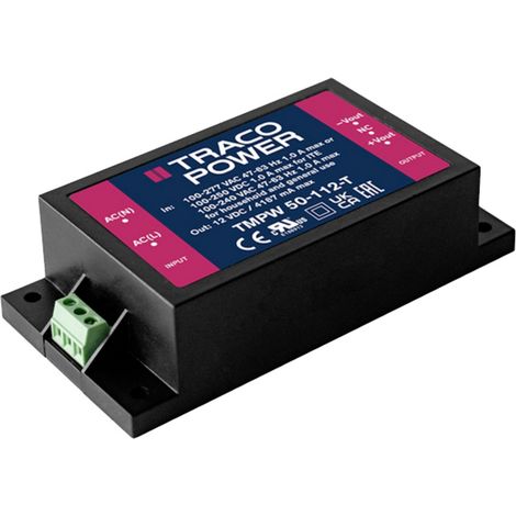 TracoPower TMPW 50-112-T Alimentation CA/CC pour circuits imprimés 12 V/DC 4.2 A 50 W