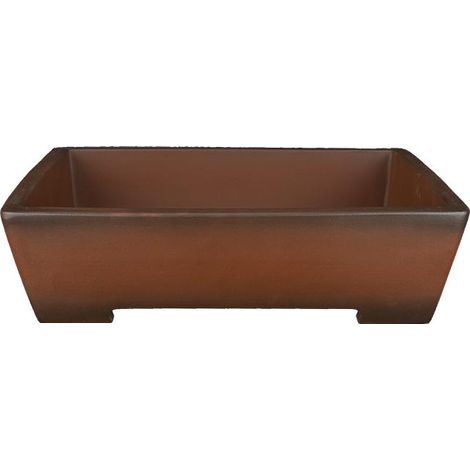 Vaso per bonsai rettangolare in gres 36x25,5x7,5 cm - B060