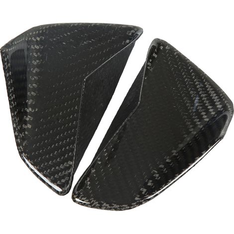 2x Protection Garniture Cuve Poignée Porte Extérieure Fibre de Carbone Pour Corvette C7 2014-2019 (1/5)