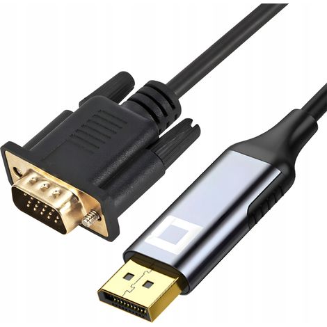CO2-DisplayPort-VGA-Kabeladapter-Konverter Full HD 60Hz 2 m