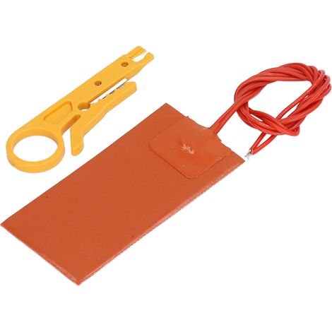 Silikon-Heizkissen, sicher, hohe Wärmeleitfähigkeit, flexibel, 12 V, 15 W, 250 °C (1/5)