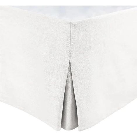 home-linge-passion Elegante Bettumrandung Weiß 180x200 cm