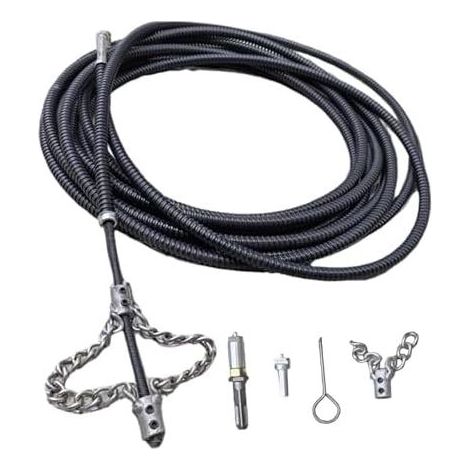 Rohrreinigungsspirale mit Metallfeder für Bohrmaschinen, geeignet für Küchenspülen, 2 m - (1/5)
