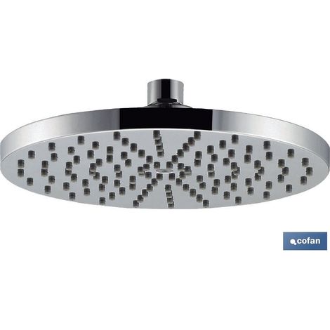 Runder Duschkopf aus Messing, 20 cm (1/2)