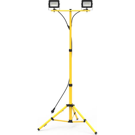 Faro LED Bobby su treppiede 2x30W 4000K (1/5)