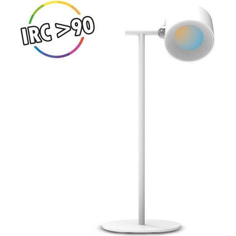 Lampe de bureau ronde Blanc 2W CCT IRC90 Miidex Lighting® (1/5)