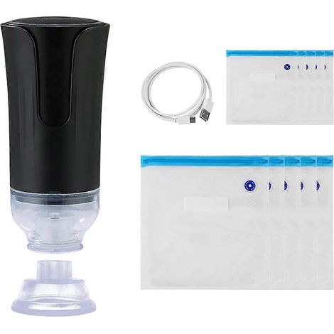 Électrique manuel machine sous vide et reusable vide alimentaire bags mini vide pump petit vide machine à sceller (1/5)