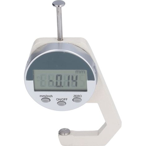 Mini-mètre portable à affichage LED, mesure d'épaisseur de 0 à 25,4 mm, multifonctionnel, pour cuir, tissu et papier. (1/5)
