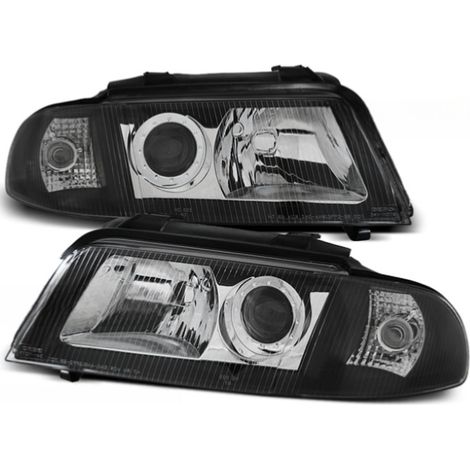 Paire de feux phares Audi A4 B5 de 1999 a 2000 design noir-27361013 (1/2)