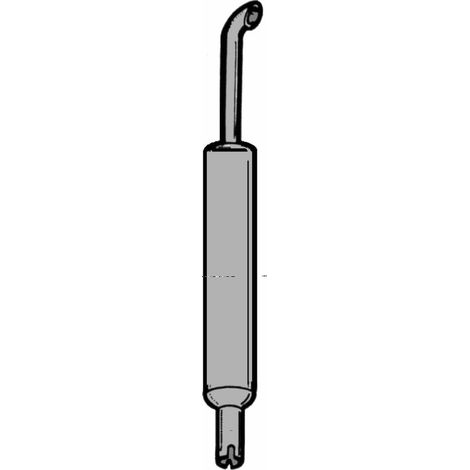 Silencieux 598384, 79018848 Ø 44 H 960 adaptable FIAT CNH