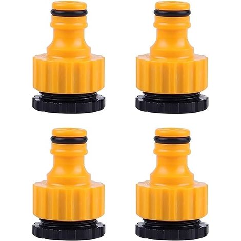 Raccord Robinet Jardin Adaptateur Universel Robinet Exterieur en Plastique pour Tuyau d'Arrosage Embout Robinet Arrosage Connecteur Tuyau Arrosage Irrigation Pelouse Jardin (1/5)