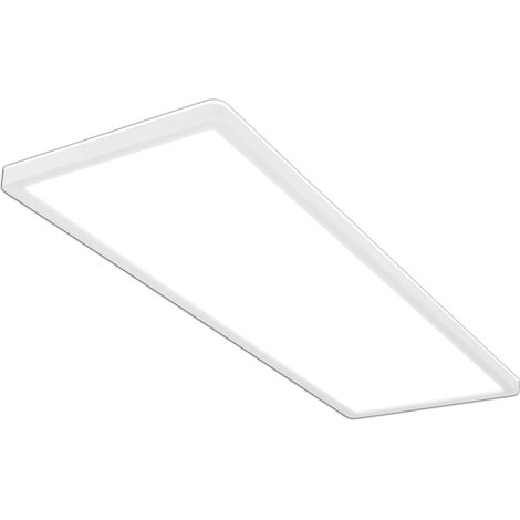 Plafonnier LED, Luminaire Plafonnier, Plafonnier Chambre, Plafonnier Salon, Lampe Led, rétroéclairé, lumière blanc neutre, 3000 lumens, blanc, 580x200x30mm (LxlxH) (1/5)