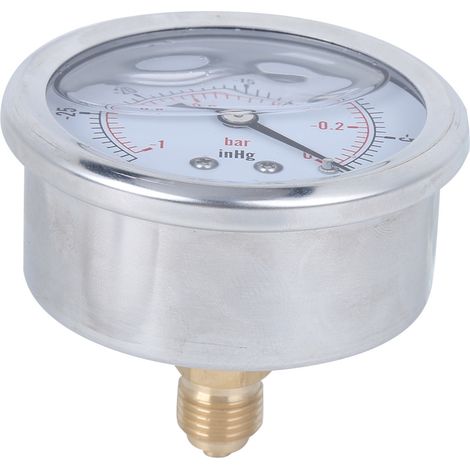 Manomètre à vide à injection d'huile axiale TS PGGZ60Z4-0bar 1/4BSP Y60 pour usage industriel (1/5)
