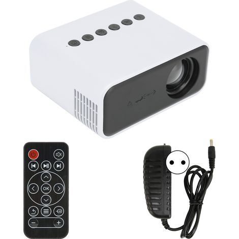 Projecteur Mini Portable pour Téléphone - Home Cinéma Projection Écran, 100‑240V Blanc Prise EU (1/5)