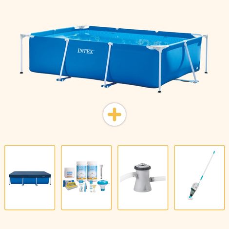 Intex Piscine Tubulaire Rectangulaire - 260x160x65 cm - 5-pièces SCB5 (1/5)