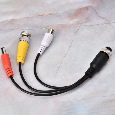 Verlängerungskabel für Auto-Videorecorder, Adapter für AV-Buchse Monitor auf BNC-Stecker DC, Luftkopf und AV-Buchse Eingangskopf. (1/5)
