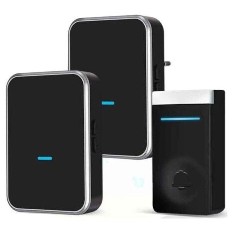 Funkgesteuerte Türklingel mit eigener Stromversorgung – Keine Batterien erforderlich – 1:2-Kommunikation – Sensor mit großer Reichweite – Umweltfreundliche und wirtschaftliche Lösung