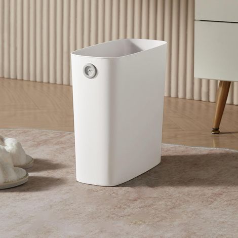 Small Durable Plastic Trash Can with Open Lid for Bathroom (1/5)