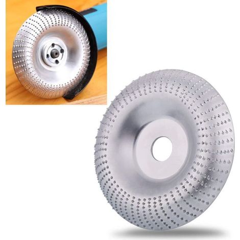 Wood Carving Disc for Angle Grinder, Wood Carving Tool, Wood Cutting and Grinding Disc, Tungsten Carbide, Rotary Abrasive Disc for Angle Grinder- (1/5)