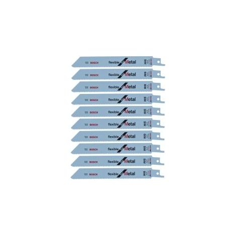 Bosch 10x lame de scie sabre S 922 BF Flexible for Metal