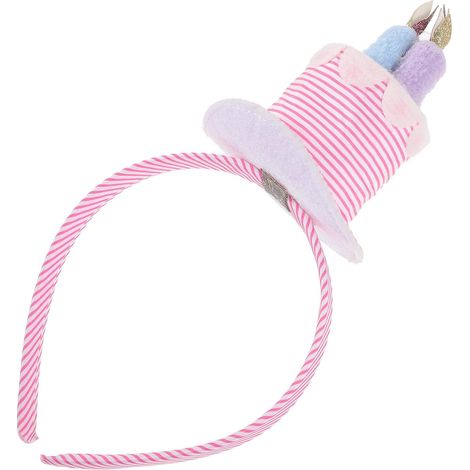 Pink Velvet Birthday Headband for Boys and Girls, Hat (1/5)