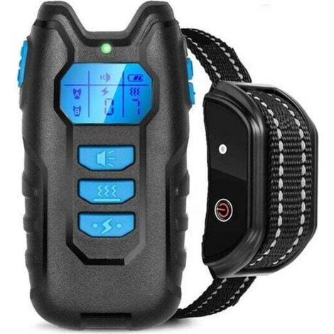 Collare di addestramento per cani ricaricabile in un unico pezzo Collare elettrico telecomandato con vibrazione Modalità suono scossa elettrica IP67 Impermeabile