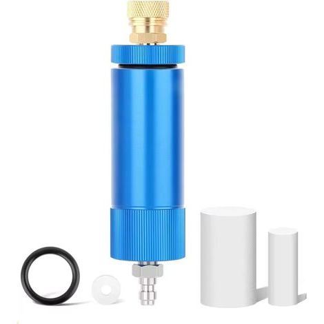 Filtre pièges à Huile séparateur d'eau , Compresseur d'air Filtre à humidité Piège à eau Séparateur d'huile eau Régulateur avec femelle&mâle Th (1/5)