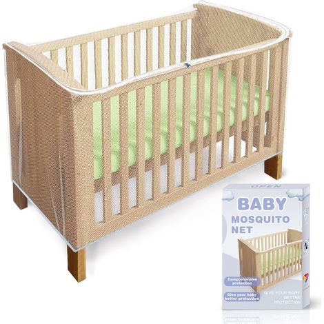 Moustiquaire de lit bébé, avec Fermeture à glissière, Coupe - Vent (1/5)