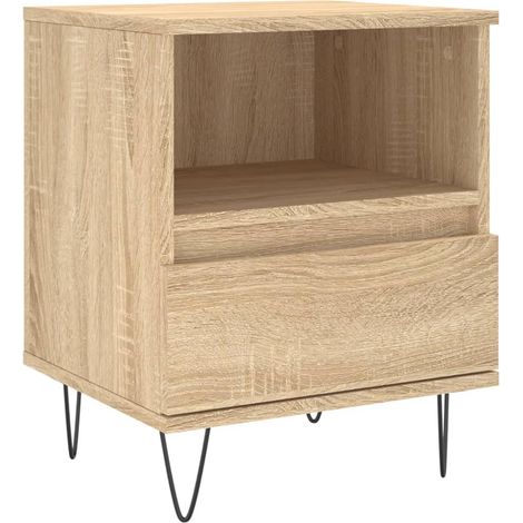 Maison Exclusive - Comodino Rovere Sonoma 40x35x50 cm in Legno Multistrato (1/5)