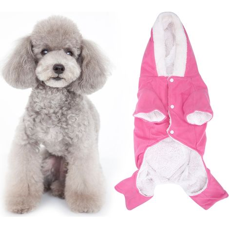 Pull Pour Chien Avec Capuche En Peluche Douce Pour Automne Hiver Protection Contre Le Froid Taille Unique (1/5)