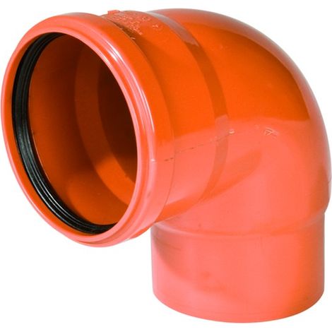 Curva Ridotta 87 ° ad Innesto in PVC Wavin Italia