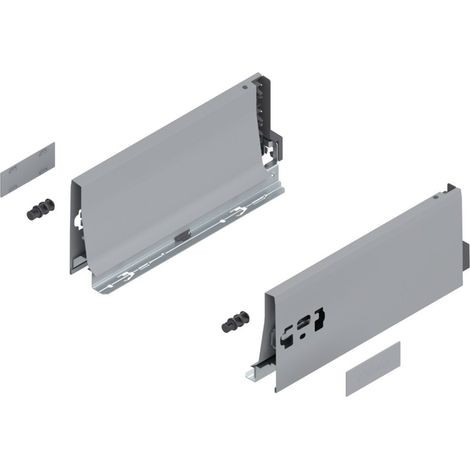 Blum Tandembox Zarge, Höhe K, (115,6 mm), NL=270 mm, links/rechts, für Blum Tandembox antaro, RAL 9006 grau (weißaluminium)