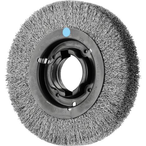 PFERD TOOLS Rundbürste breit ungezopft RBU Ø200x38xvariable Bohrung Edelstahl-Draht-Ø0,30 Schleifbock (1/2)