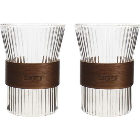 Lot de 2 tasses en verre 325ml, KARL