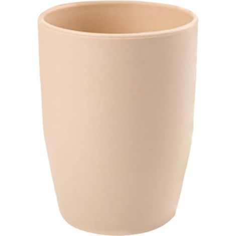 Mug de salle bain rond incassable INOOMP en plastique PP 201 300 ml , léger et anti-gouttes , idéal (1/5)