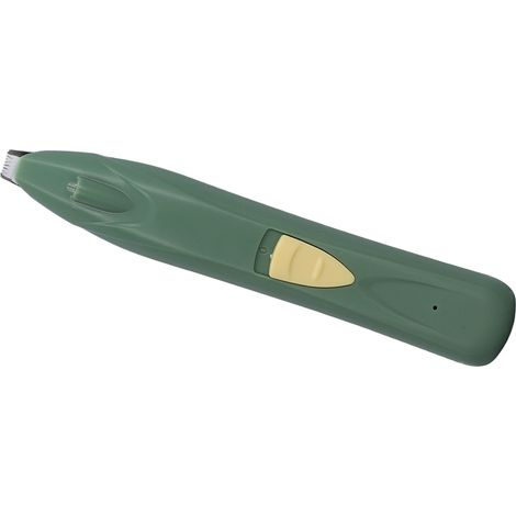 Tondeuse électrique silencieuse pour pattes de chien et chat avec lumière LED pour le toilettage des petites zones autour du visage (vert) (1/5)