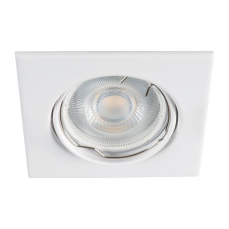 Spotring, quadratisch, weiß, beweglich, 1xGX5.3 / GU10 10W, Kanlux-Farbe (1/3)