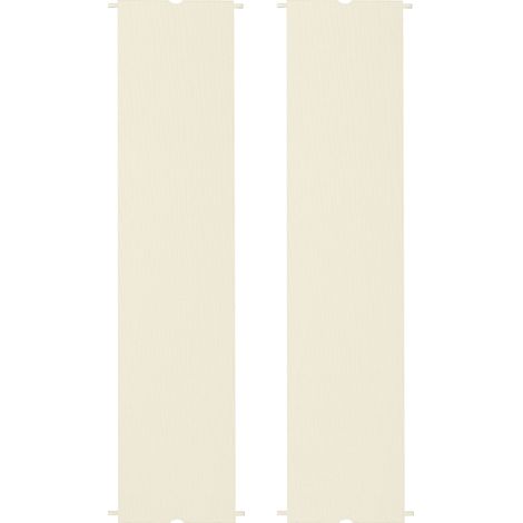 Bâche de pergola/gazebo 3x3m en polyester avec poches et sangles, 488x122cm, blanc crème