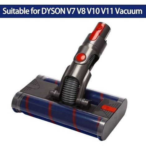 Outil Motorisé de TêTe de Brosse à Double Sol pour Aspirateur Dyson V8 V7 V10 V11 Brosse Douce à TêTe de ACCESSOIRE D’ASPIRATION (1/5)