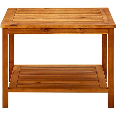 Maison Exclusive - Mesa de centro de madera maciza de acacia 60x6 (1/5)