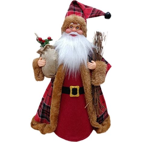 Santa Claus - Lumineux - Décoration Pour Sommet Arbre De Noël - 30 x 14 x 12 cm - 1 Pièce (1/5)
