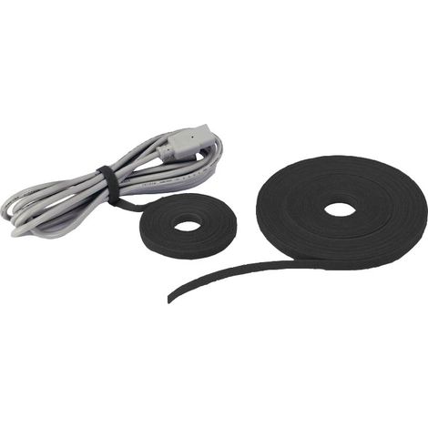 Support de serre-câble Alantec PK025CZA, Velcro noir, 1 pièce