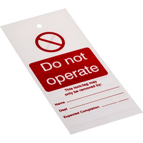 Étiquette de consignation 'Ne pas utiliser' ( Prix pour Sachet de 10 )