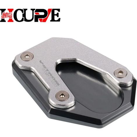 (Titane) Extension de béquille latérale pour moto, compatible avec V-Strom 1050, V-Strom 1050XT et 1050 XT Maxpower. (1/4)