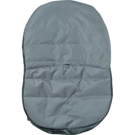 Housse de siège pour tracteur de jardin, en tissu Oxford 600D imperméable, avec 4 poches, adaptée aux sièges sans accoudoirs (hauteur du dossier : 31,5 à 35,8 cm), couleur gris (1/5)