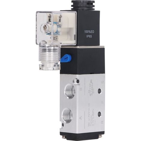 Électrovanne pneumatique 5 voies 2 positions à commande interne réversible 220 V CC (1/5)