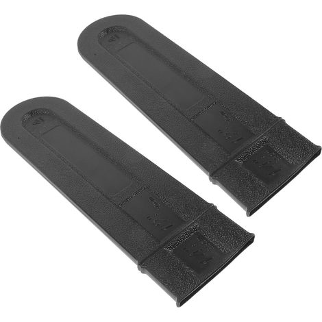 Housse de en Plastique Manchons Simples et Résistants 2 Pièces pour Guide-chaîne de Tronçonneuse pour Rangement et Voyage en Extérieur (1/5)